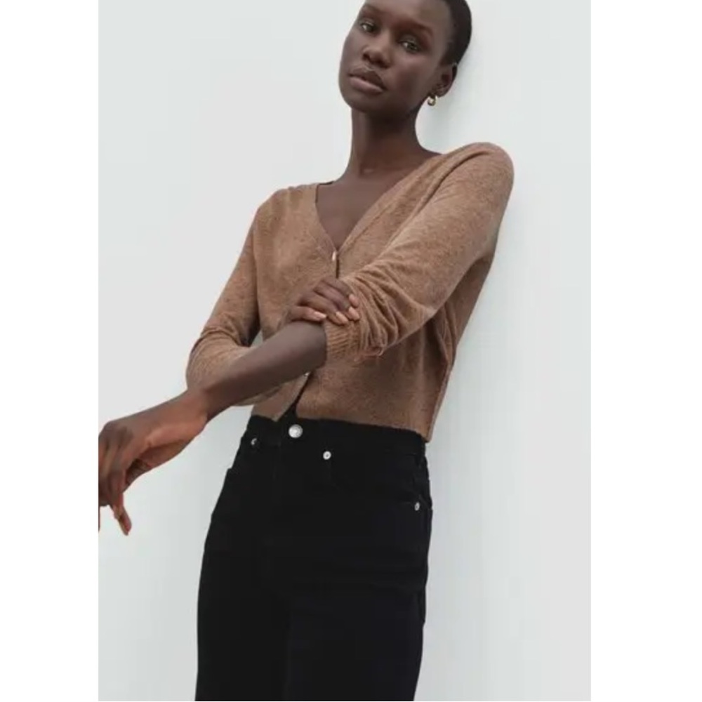 Everlane Women's Tan Cardigan Sweater